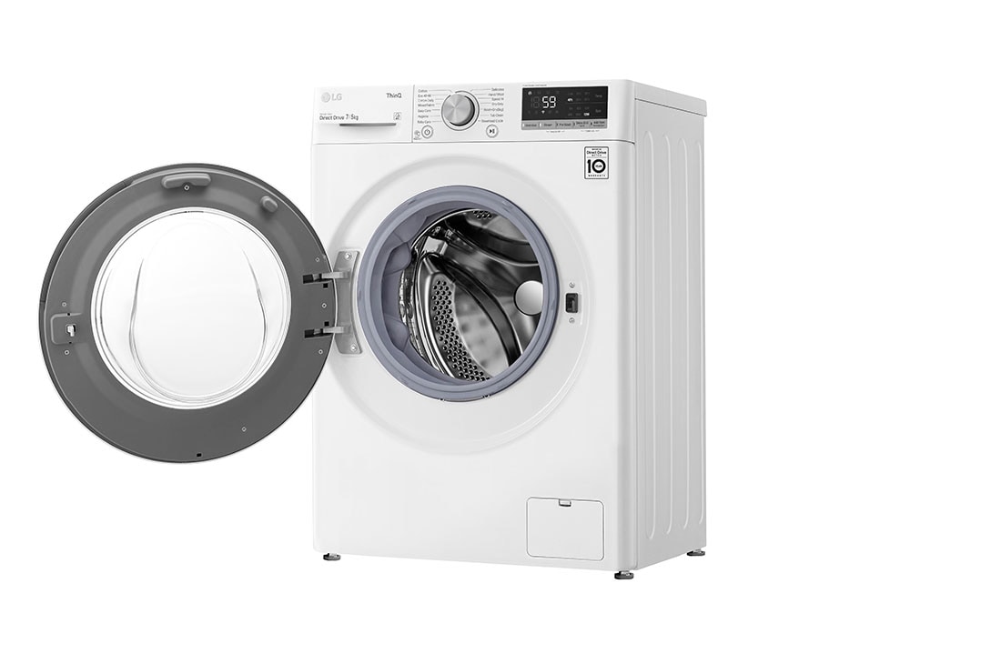 LG 7 kg / 5 kg Kuivaava pesukone(Valkoinen) - Energialuokka E, AI DD™, Smart Diagnosis™ - Wi-Fi-yhteys, F2DV507N1WS, F2DV507N1WS, thumbnail 13