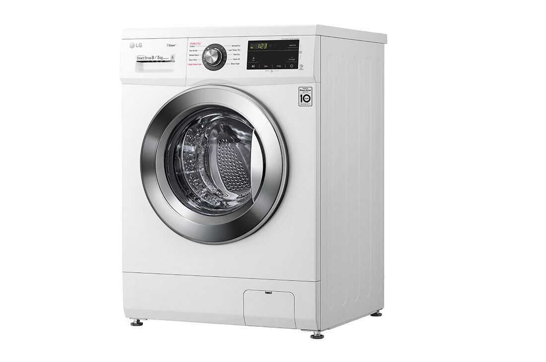 LG 8 kg / 5 kg Kuivaava pesukone(Valkoinen) - Steam, Energialuokka E, AI DD™, Smart Diagnosis™, CM20T5S2E, CM20T5S2E, thumbnail 9
