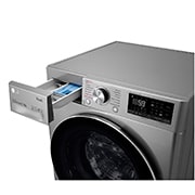 LG 9 kg / 6 kg Kuivaava pesukone(Grafiitti) - Steam, Energialuokka E, TurboWash™, AI DD™, Smart Diagnosis™ - Wi-Fi-yhteys, CV70V6S2BE, thumbnail 5