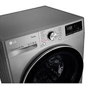 LG 9 kg / 6 kg Kuivaava pesukone(Grafiitti) - Steam, Energialuokka E, TurboWash™, AI DD™, Smart Diagnosis™ - Wi-Fi-yhteys, CV70V6S2BE, thumbnail 7