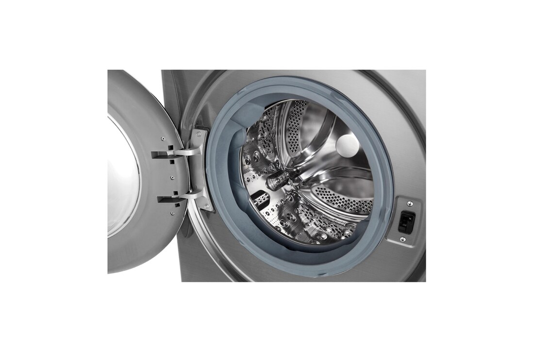 LG 9 kg / 6 kg Kuivaava pesukone(Grafiitti) - Steam, Energialuokka E, TurboWash™, AI DD™, Smart Diagnosis™ - Wi-Fi-yhteys, CV70V6S2BE, thumbnail 3