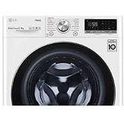 LG 9 kg / 6 kg Kuivaava pesukone(Valkoinen) - Steam, Energialuokka E, TurboWash™, AI DD™, Smart Diagnosis™ - Wi-Fi-yhteys, CV50V6S2EE, CV50V6S2EE, thumbnail 6