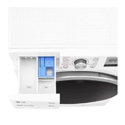 LG 8 kg Pyykinpesukone(Valkoinen) - Steam, Energialuokka D, AI DD™, Smart Diagnosis™ - Wi-Fi-yhteys, W4WV408S1W, thumbnail 6