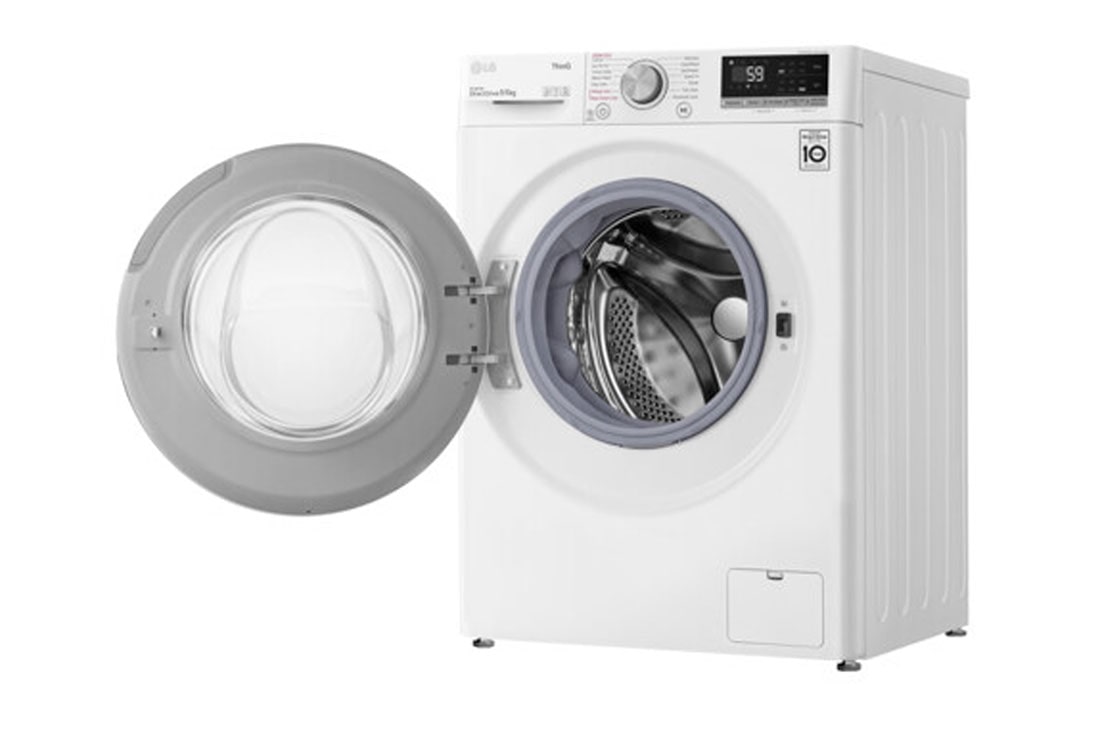 LG 9 kg / 6 kg Kuivaava pesukone(Valkoinen) - Steam, Energialuokka E, AI DD™, Smart Diagnosis™ - Wi-Fi-yhteys, k4dv409s1we, K4DV409S1WE, thumbnail 12