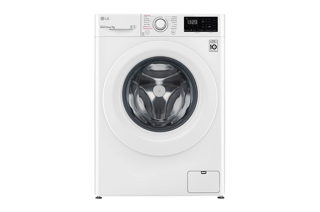 LG 7 kg Pyykinpesukone(Valkoinen) - Energialuokka E,  AI DD™ , Steam™,  Smart Diagnosis™, F2WP207S0WS, F2WP207S0WS
