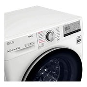 LG 9 kg / 6 kg Kuivaava pesukone(Valkoinen) - Steam, Energialuokka E, TurboWash™. AI DD™ , Smart Diagnosis™ - Wi-Fi-yhteys, K4DV709H0W, K4DV709H0W, thumbnail 7