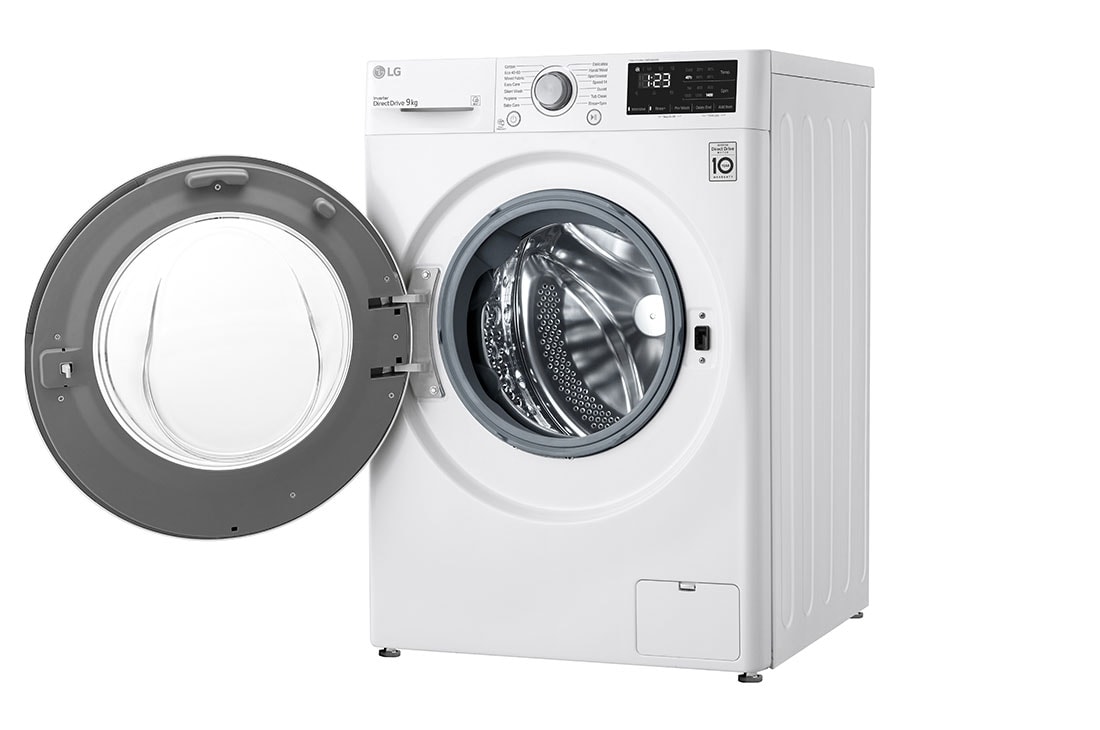 LG 9 kg Pyykinpesukone(Valkoinen) - Energialuokka B, AI DD™ , Smart Diagnosis™, F4WV409N1WE_Rightperspective, F4WV409N1WE, thumbnail 13