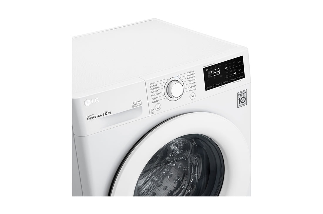 LG 8 kg Pyykinpesukone(Valkoinen) - Energialuokka C, AI DD™, Smart Diagnosis™, F4WP308N0W, F4WP308N0W, thumbnail 7