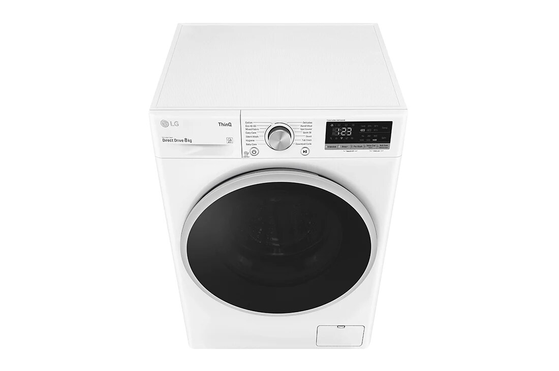 LG 8 kg Pyykinpesukone(Valkoinen) - Energialuokka C, AI DD™, Smart Diagnosis™ - Wi-Fi-yhteys, P4AOTN1WE, thumbnail 10
