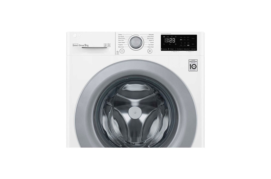 LG 9 kg Pyykinpesukone(Valkoinen) - Energialuokka B, AI DD™, Smart Diagnosis™, P4A3VN3WE, P4A3VN3WE, thumbnail 4