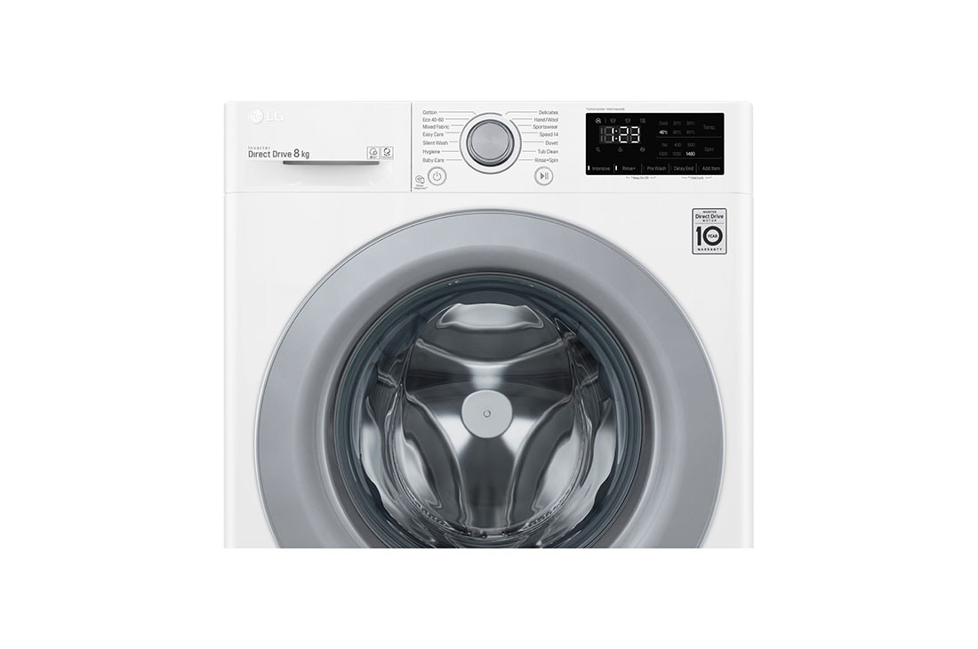 LG 8 kg Pyykinpesukone(Valkoinen) - Energialuokka C, AI DD™, Smart Diagnosis™, K4WV308N1WE, K4WV308N1WE, thumbnail 4