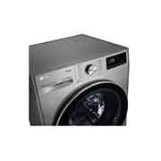 LG 9 kg / 6 kg Kuivaava pesukone(Stainless Silver) - Steam, Energialuokka E, TurboWash™, AI DD™, Smart Diagnosis™ - Wi-Fi-yhteys, P4AQVH1VE, P4AQVH1VE, thumbnail 7