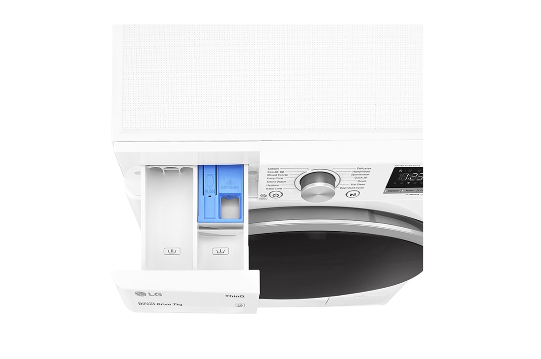 LG 7 kg Pyykinpesukone(Valkoinen) - Energialuokka D, AI DD™, Smart Diagnosis™ , P2A3QN1WSE, P2A3QN1WSE, thumbnail 6
