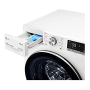 LG 8 kg / 6 kg Kuivaava pesukone(Valkoinen) - Steam, Energialuokka E, AI DD™, Smart Diagnosis™ - Wi-Fi-yhteys, CV50T6S2E, CV50T6S2E, thumbnail 5