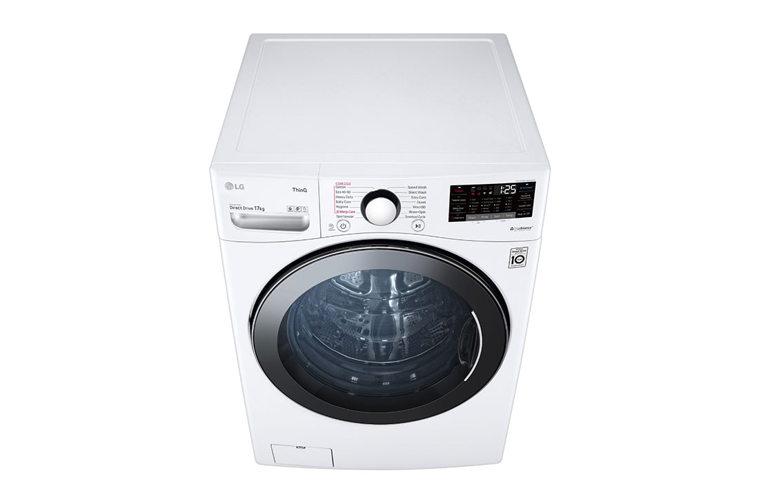 LG 17 kg Pyykinpesukone(Valkoinen) - Energialuokka E, TurboWash™, AI DD™, Steam, Smart Diagnosis™ - Wi-Fi-yhteys, FVB17NS2QE, FVB17NS2QE, thumbnail 8