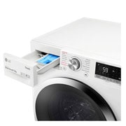 LG 8 kg / 6 kg Kuivaava pesukone(Valkoinen) - Steam, Energialuokka E, AI DD™, Smart Diagnosis™ - Wi-Fi-yhteys, F4DV508S2WE, thumbnail 5