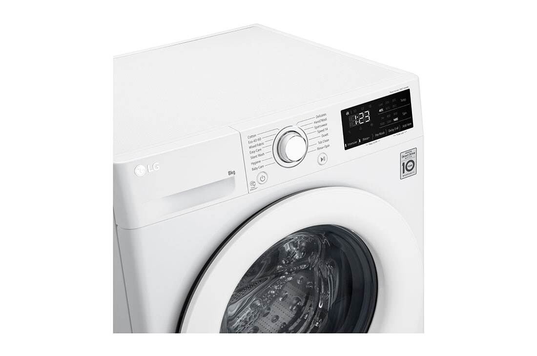 LG 8 kg Pyykinpesukone(Valkoinen) - Energialuokka B, AI DD™, Smart Diagnosis™, FV34TN00E, FV34TN00E, thumbnail 7