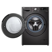 LG 9 kg / 6 kg Kuivaava pesukone(Musta) - Auto Dose, Steam, Energialuokka E, TurboWash™360, AI DD™ , Smart Diagnosis™ - Wi-Fi-yhteys, CV90V6S2BA, CV90V6S2BA, thumbnail 2