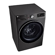 LG 10.5 kg / 7 kg Kuivaava pesukone(Musta) - Auto Dose, Steam, Energialuokka E, TurboWash™360, AI DD™ , Smart Diagnosis™ - Wi-Fi-yhteys, CV90J7S2BA, thumbnail 8