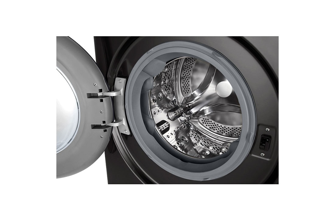 LG 11 kg Pyykinpesukone(Musta) - Auto Dose, Steam, Energialuokka A, TurboWash360™, AI DD™, Smart Diagnosis™ - Wi-Fi-yhtey, FV96JNS2QA, FV94ENS2QA, thumbnail 3