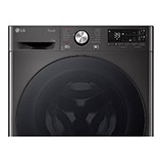 LG 11 kg Pyykinpesukone(Musta) - Auto Dose, Steam, Energialuokka A, TurboWash360™, AI DD™, Smart Diagnosis™ - Wi-Fi-yhtey, Front Detail, FV94ENS2QA, thumbnail 4