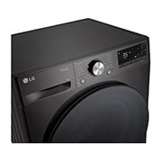 LG 11 kg Pyykinpesukone(Musta) - Auto Dose, Steam, Energialuokka A, TurboWash360™, AI DD™, Smart Diagnosis™ - Wi-Fi-yhtey, Left Perspective Detail, FV94ENS2QA, thumbnail 7