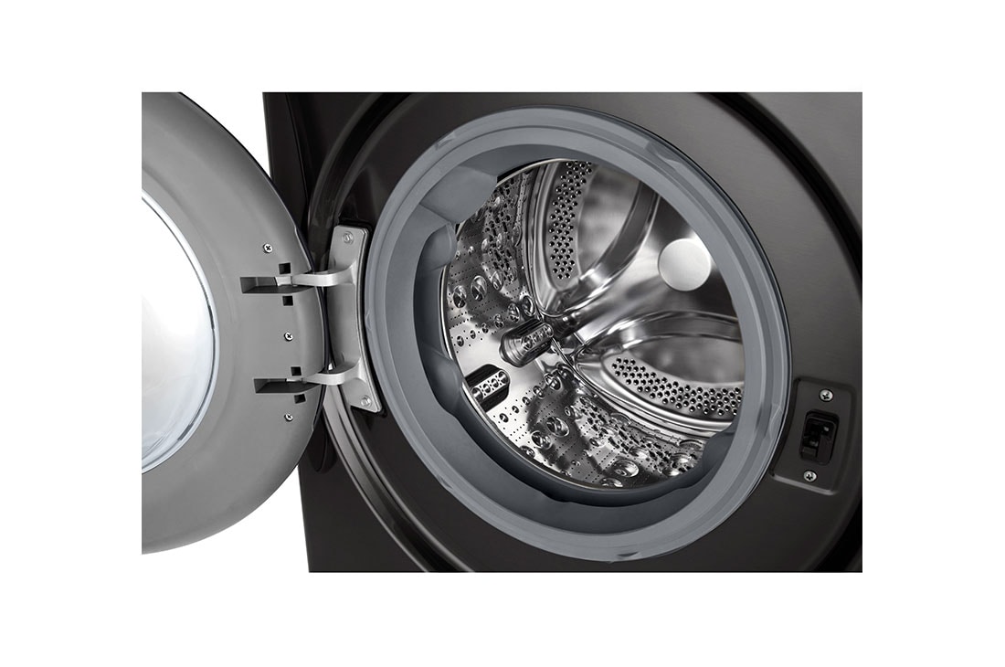 LG 11 kg Pyykinpesukone(Musta) -  Steam, Energialuokka A, TurboWash360™, AI DD™, Smart Diagnosis™ - Wi-Fi-yhtey, DrumDetail, FV94ENS2QN, thumbnail 5