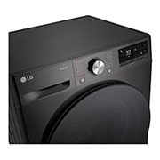 LG 11 kg Pyykinpesukone(Musta) -  Steam, Energialuokka A, TurboWash360™, AI DD™, Smart Diagnosis™ - Wi-Fi-yhtey, Top_Left_Panel_Detail, FV94ENS2QN, thumbnail 3