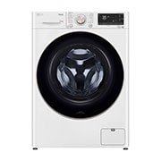 LG 10.5 kg Vaskemaskin(Hvid) - Auto Dose, Steam, Energiklasse A, TurboWash360™, AI DD™, Smart Diagnosis™ med Wi-Fi, front, FV96JNS2WA, thumbnail 1