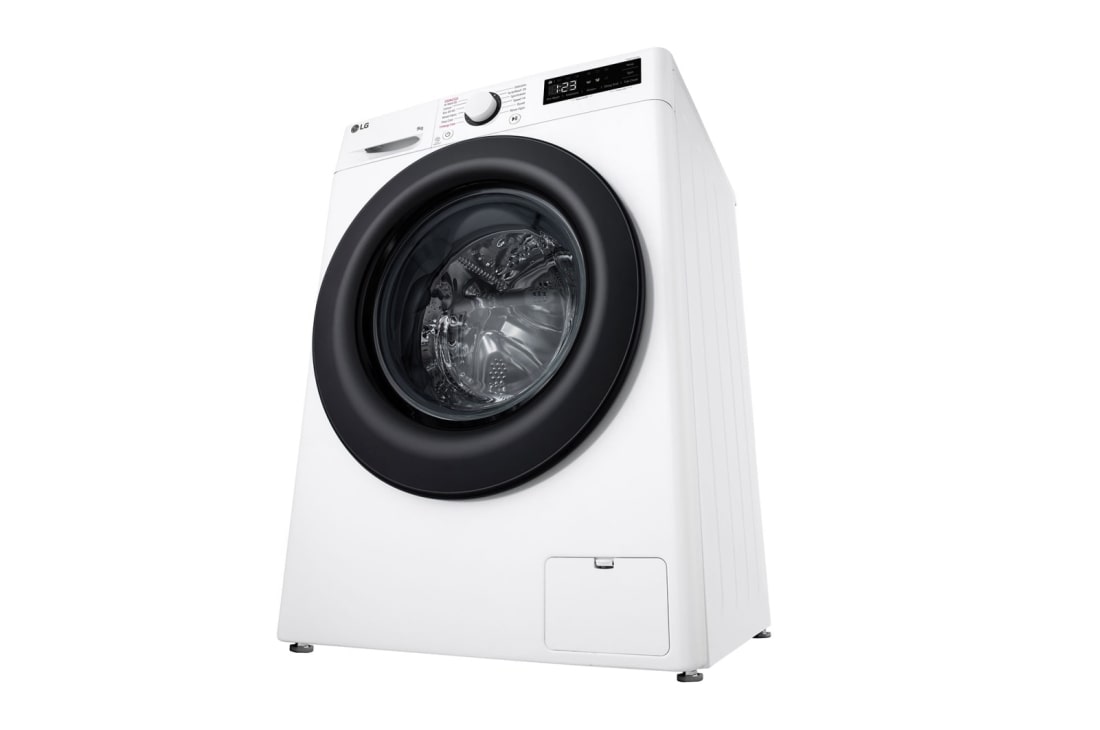 LG 9 kg Pyykinpesukone(Valkoinen) - Steam, Energialuokka A, TurboWash360™, AI DD™, Smart Diagnosis™ , Left side view, F4Y5VYP6WY, thumbnail 11