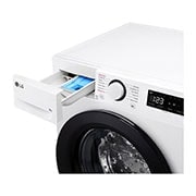 LG 9 kg Pyykinpesukone(Valkoinen) - Steam, Energialuokka A, TurboWash360™, AI DD™, Smart Diagnosis™ , Detergent port view, F4Y5VYP6WY, thumbnail 5