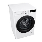 LG 9 kg Pyykinpesukone(Valkoinen) - Steam, Energialuokka A, TurboWash360™, AI DD™, Smart Diagnosis™ , Top perspective view, F4Y5VYP6WY, thumbnail 8
