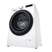 LG 9 kg Pyykinpesukone(Valkoinen) - Steam, Energialuokka A, TurboWash360™, AI DD™, Smart Diagnosis™ , Left side view, F4Y5VYP6WY, thumbnail 11