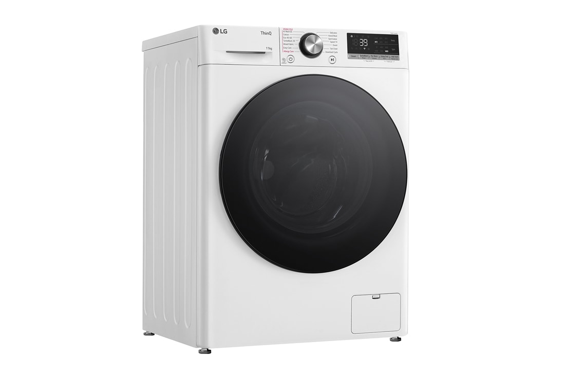 LG 11 kg Pyykinpesukone(Valkoinen) - Steam, Energialuokka A, TurboWash360™, AI DD™, Smart Diagnosis™ ja Wi-Fi, FV94ENS2WN, FV94ENS2WN, thumbnail 9