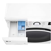 LG 10 kg Pyykinpesukone(Valkoinen) - Steam, Energialuokka A, TurboWash360™, AI DD™, Smart Diagnosis™, Ylälaatikon avoin yksityiskohta, F4Y5RYW0WY, thumbnail 7