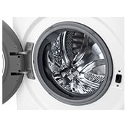 LG Slim 8 kg Pyykinpesukone(Valkoinen) - Steam, Energialuokka A, AI DD™,  Smart Diagnosis™, 47,5cm syvyys, Drum view, F2Y5PYP3W, thumbnail 3
