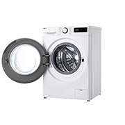 LG Slim 8 kg Pyykinpesukone(Valkoinen) - Steam, Energialuokka A, AI DD™,  Smart Diagnosis™, 47,5cm syvyys, Right open view, F2Y5PYP3W, thumbnail 13