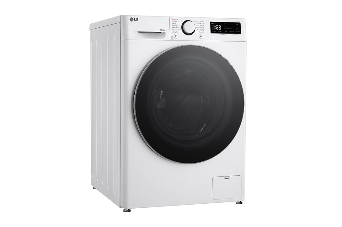 LG 10 kg / 6 kg Kuivaava pesukone(Valkonen) - Steam, Energialuokka A/D,  TurboWash™ 360, AI DD™, Smart Diagnosis™, Right, F4Y5RRP1WY, thumbnail 11