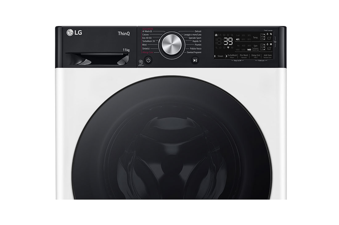LG 11 kg Pyykinpesukone(Valkoinen) - Auto Dose, Steam, Energialuokka A, TurboWash360™, AI DD™, Smart Diagnosis™ kanssa Wi-Fi, Drawer Open Detail, FV94ENS2BA, thumbnail 6