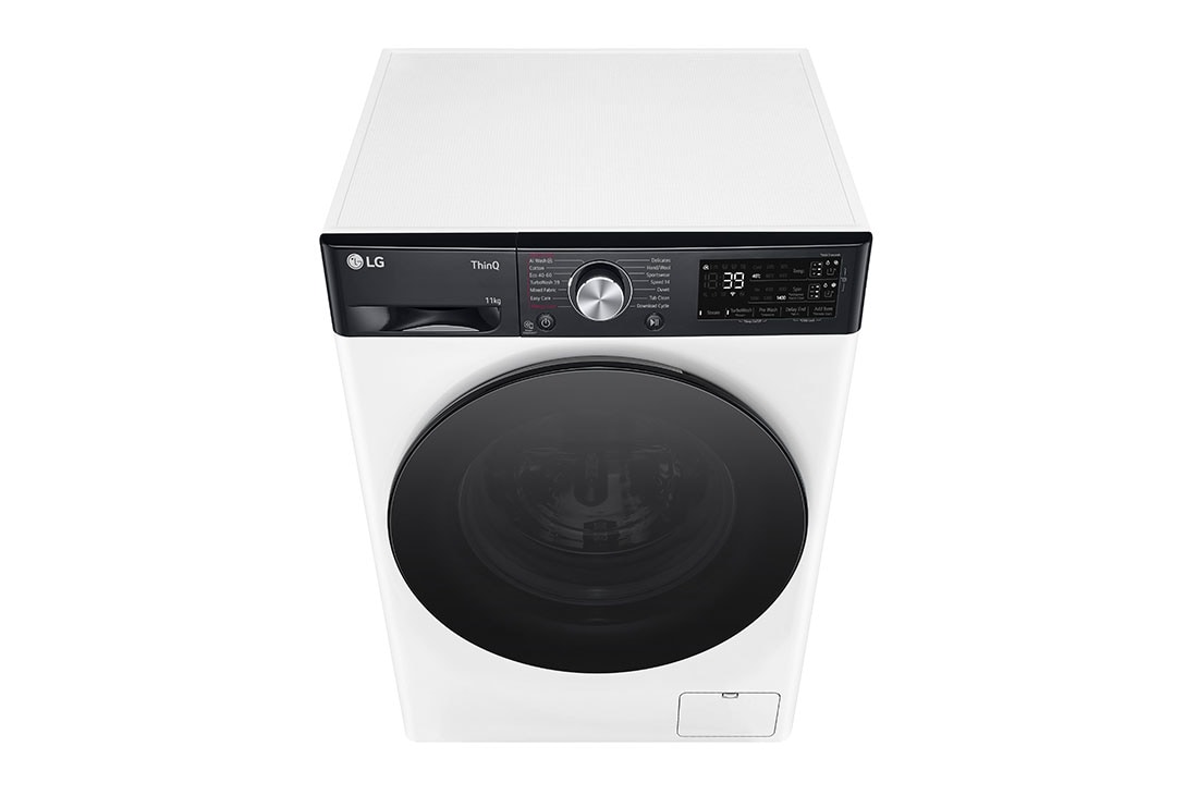 LG 11 kg Pyykinpesukone(Valkoinen) - Auto Dose, Steam, Energialuokka A, TurboWash360™, AI DD™, Smart Diagnosis™ kanssa Wi-Fi, Top Perspective, FV94ENS2BA, thumbnail 9