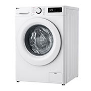 LG 9 kg Pyykinpesukone(Valkoinen) - Steam, Energialuokka A, AI DD™, Smart Diagnosis™ , Left side view, F4Y5VYP3W, thumbnail 12