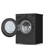 LG 11 kg Pyykinpesukone(Essence Black) - Energialuokka A, LCD-paneelilla, Auto Dose, TurboWash360™, AI DD™, Smart Diagnosis™ kanssa Wi-Fi, Side view, F4X7511TBB, thumbnail 10
