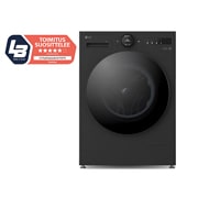 LG 11 kg Pyykinpesukone(Essence Black) - Energialuokka A, LCD-paneelilla, Auto Dose, TurboWash360™, AI DD™, Smart Diagnosis™ kanssa Wi-Fi, front view, F4X7511TBB, thumbnail 1