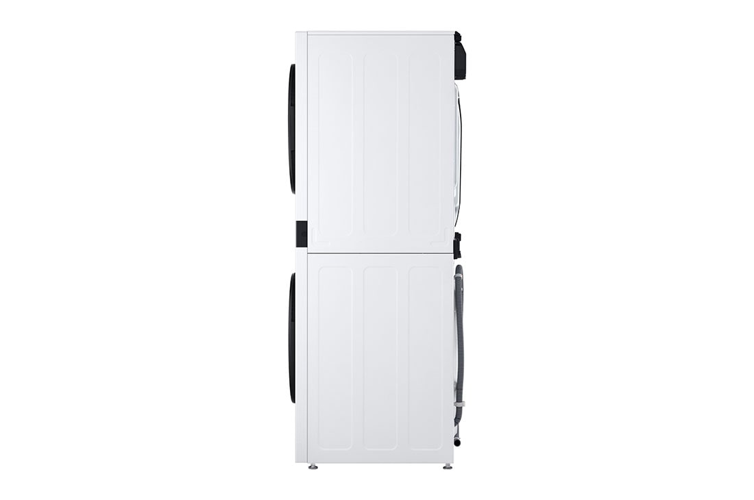 LG 12 kg / 10 kg WashTower(Valkoinen) - Energialuokka A/C, Steam, TurboWash™360, AI DD™, Dual Inverter Heatpump™, TopRightPerspectiveOpen1, WT1210WWF, thumbnail 16