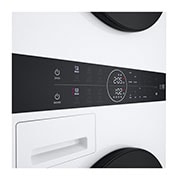 LG 12 kg / 10 kg WashTower(Valkoinen) - Energialuokka A/C, Steam, TurboWash™360, AI DD™, Dual Inverter Heatpump™, Drum_Washer, WT1210WWF, thumbnail 8