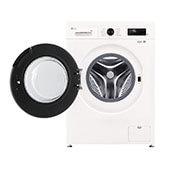 LG 9 kg Pyykinpesukone(Essence White) - Steam, Energialuokka A, 6 Motion DD, Smart Diagnosis™ kanssa Wi-Fi, front open door view, F4X1009NWB, thumbnail 2
