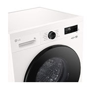 LG 9 kg Pyykinpesukone(Essence White) - Steam, Energialuokka A, 6 Motion DD, Smart Diagnosis™ kanssa Wi-Fi, right view, F4X1009NWB, thumbnail 4