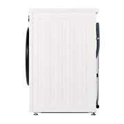 LG 9 kg Pyykinpesukone(Essence White) - Steam, Energialuokka A, 6 Motion DD, Smart Diagnosis™ kanssa Wi-Fi, side view, F4X1009NWB, thumbnail 11