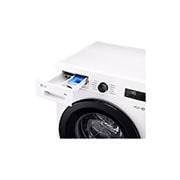 LG 9 kg Pyykinpesukone(Essence White) - Energialuokka A,, 6 Motion DD, Smart Diagnosis™ kanssa Wi-Fi, right side view, F4X1009NWH, thumbnail 7