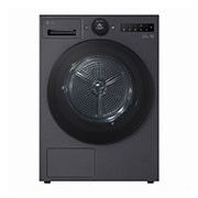 LG 9 kg Kuivausrumpu(Essence Black) - Energialuokka A+++, LCD-paneelilla, DUAL Inverter Heat Pump™, Smart Diagnosis™ kanssa Wi-Fi, Front view, RHX7009TBB, thumbnail 2